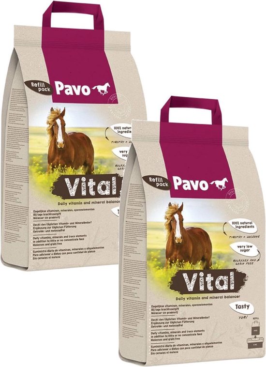 Pavo Vital Navulzak Emmer - Voedingssupplement - 2 x 8 kg - Pavo