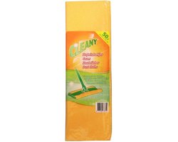 Cleany Stofwisdoeken Wismopdoekjes 25 x 42 cm Oranje - Geïmpregneerd - 10 x 50 Stuks = 500 Stuks