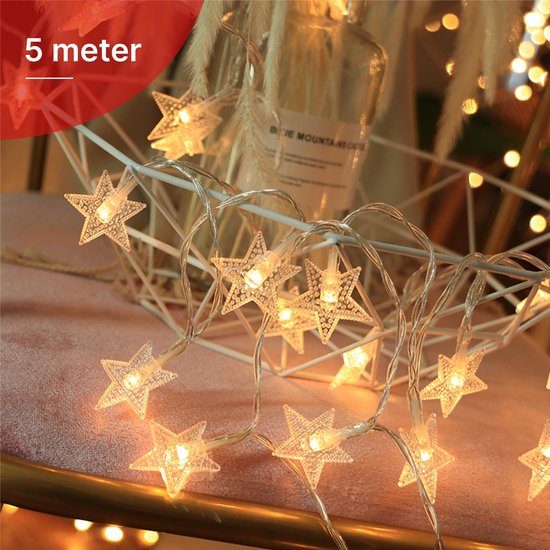Beoefend optillen Verdampen The Life Style Goods - LED Lampjes slinger - 50 sterren - 5 meter -  Kerstverlichting... | bol.com