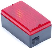 Topgear Mistachterlicht met Schakelaar 130 x 76 mm.