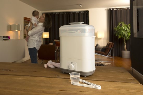 Alecto BF55 - Elektrische Stoomsterilisator met Droogfunctie - Wit