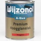 Wijzonol Aqua Hoogglans Lak 1 Liter - Ral 9016 Verkeerswit