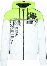 Camp David, sweatjack met capuchon en colourblocking