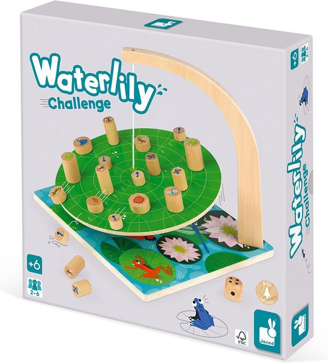 Janod - Spel - Waterlelie challenge - Dobbellen