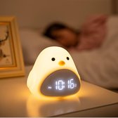 Multifunctionele Time Bird | Kinderwekker | nachtlamp | USB aansluiting | oplaadbaar | Elektronische wekker | Wake up light