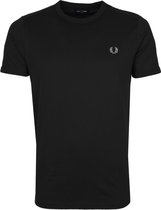 Fred Perry T-Shirt Zwart M3519 - maat L