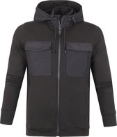 Cast Iron Hooded Vest Zwart - maat M