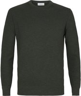 Profuomo Pullover Garment Dye Donkergroen - maat XL