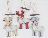 Set van 8 decoratieve houten kersthangers/knijpers
