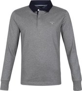 Gant Rugger Poloshirt LS Grijs - maat XXL