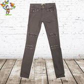 Meisjes broek veters grijs -s&C-110/116-Broek