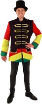 PartyXplosion - Limburg Kostuum - Officier In De Orde Van Limburg Jas Man - rood,geel,groen - Maat 58 - Carnavalskleding - Verkleedkleding