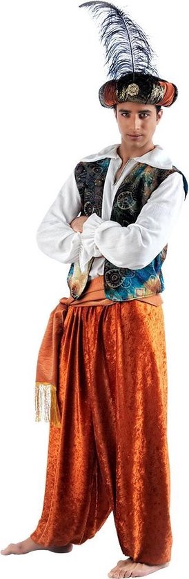 Dicht Woning Socialistisch Aladdin Kostuum | Oosterse Sprookjes Prins Emiraten | Man | Maat 64 |  Carnavalskleding... | bol.com