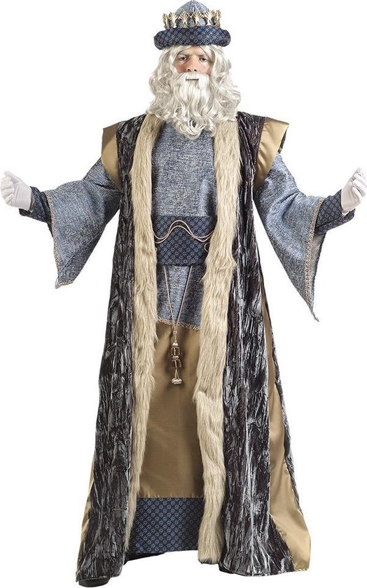 Religie Kostuum | Koning Melchior Driekoningen Kerstmis | Man | Maat 52 | Carnavalskleding | Verkleedkleding