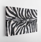 Canvas schilderij - Zebra texture -     99691556 - 80*60 Horizontal