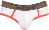 Barcode Berlin Backless Brief Wild Candy Wit - MAAT L - Heren Ondergoeds (erotisch) - Slip voor Mans (erotisch) - Mannen Mannen Slip