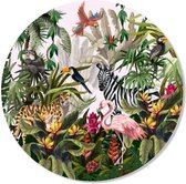 Muur cirkel Jungle