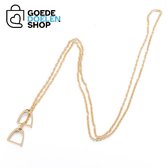 GoedeDoelen.Shop | Ketting Wally | Geluksketting | Vergulden Ketting | Ketting Met Hoefijzer | Geluk | Paardenwelzijn | Dierenwelzijn | Cadeautje | Wellness-House