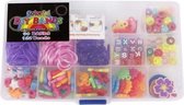 loombandjesbox Colorful meisjes 30 x 12 cm 214-delig