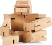 speelfiguur aap junior 5,5 x 5,5 cm hout naturel