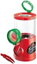 insectenpot junior 13 cm transparant/rood 2-delig