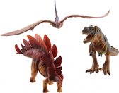 dinosaurussen 3-delig groen/bruin