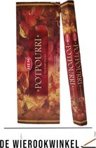 De Wierookwinkel – Doos - Wierook - Potpourri - Poutpurri - Potpourri Wierook - Wierookstokjes Potpourri - (HEM) - Wierooksticks - Incense sticks - 6 Kokers - 120 Stokjes