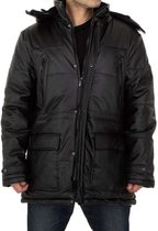 Heren winterjas -G LO STORY - leer - zwart - maat XXXL