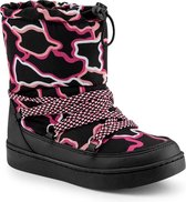Bibi Drop water repellent Urban Boots with Fur - Black and Pink