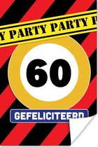 Poster Verjaardag - 60 Jaar - Jubileum - 60x90 cm