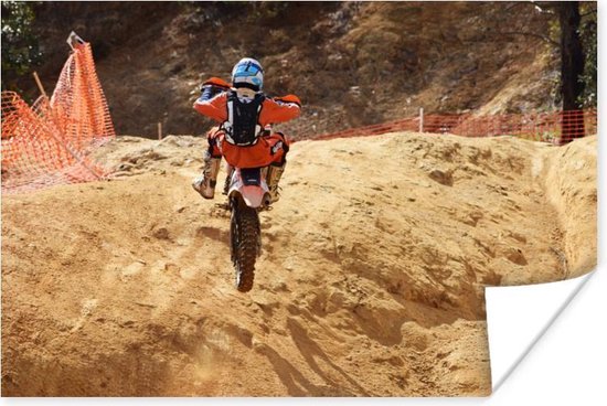 Affiche Amérique - Sable - Moto - 60x40 cm