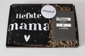 Brievenbus cadeau Liefste Mama - stoffen tas - spiegeltje - geurkaart