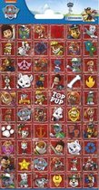 stickervel Paw Patrol junior papier rood 60 stuks