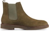 Stefano Lauran Chelsea boots Heren / Boots / Laarzen / Herenschoenen - Nubuck   - S3027 - Groen -  Maat 40