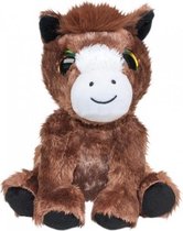 Knuffel pony Reino 15 cm bruin