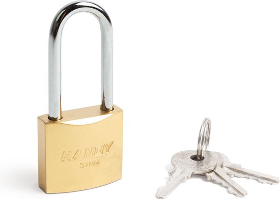3 x Hangslot met Sleutel - Hangslot - Cijferslot - Geharde beugels - Voor de