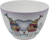 Goebel® - Der kleine Yogi | Windlicht / Theelicht "Liebe schenken" | Porselein, 7cm, waxinelicht houder