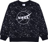 Zwart jongenssweatshirt met NASA-ruimtethema / 10 jaar 140 cm