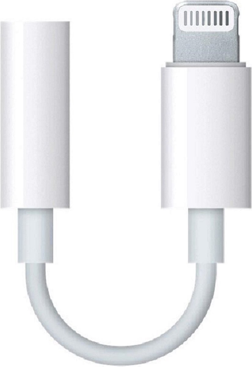 Jumada's Lightning Aansluiting Naar Jack Adapter 3,5mm - iPhone naar 3,5 mm Audio-ingang - Wit