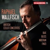 Raphael Wallfisch speelt cello voor de cover van 'British Cello Concertos'.