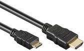 HDMI kabel - Mini HDMI type-C - 10.2 Gbps - 4K@30 Hz - Male to Male - 1.5 Meter - Zwart - Allteq