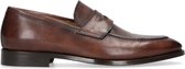 Black label - Heren - Bruine leren loafer - Maat 41