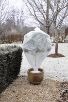 Plantenhoes/winterafdekvlies tegen vorst wit 10 meter x 64 cm 30 g/m2 - Winterhoes voor planten - Anti-vorst beschermhoes planten