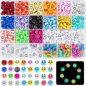 480 stuks Smiley Beads, Caffox Kleurrijke Smiley Beads