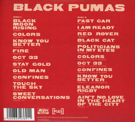 Black Pumas - Black Pumas (CD) - Black Pumas
