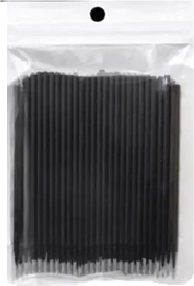Micro brushes zwart | Kwastensets | Micro brushes voor wimperextensions | 100 stuks