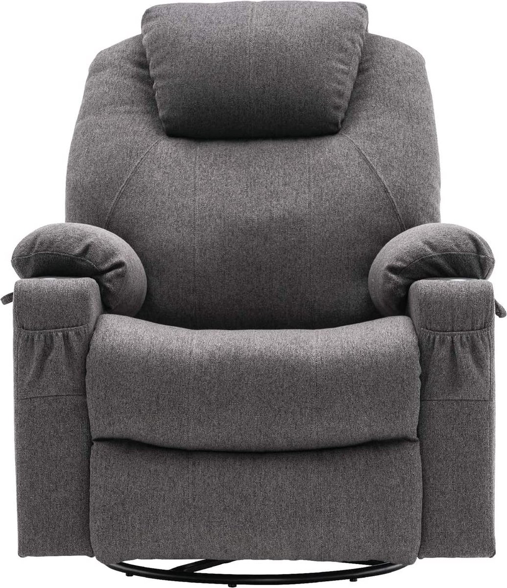 Afbeelding 2 van Monkey's Elektrische Massagestoel Grijs Kantelbaar met