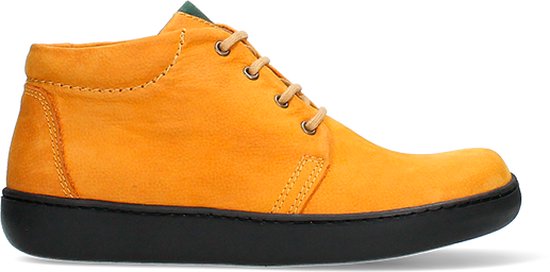 Wolky Hoge veterschoenen Kansas Lady XW donker oker nubuck