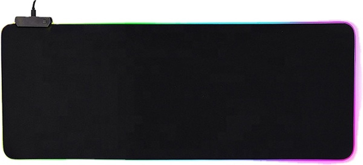 Gaming Muismat XXL - RGB LED - Waterproof - Anti-Slip - Zwart + RGB Gaming Muis