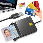 Zaelon - ID Kaartlezer - ID Kaartlezer België – EID Kaartlezer – EID Kaartlezer identiteitskaart – Identiteitskaartlezer – ID Reader – eID/Memory/Sim Kaartlezer – Blackfriday – België